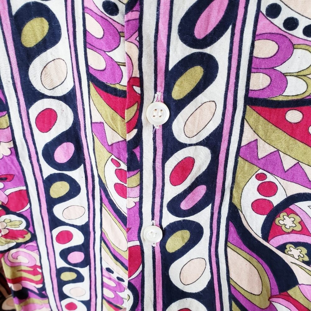 D'amico Italy Multicolor Print Button Shirt - Picture 5 of 10